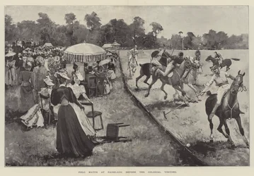 Polo Match at Ranelagh before the Colonial Visitors